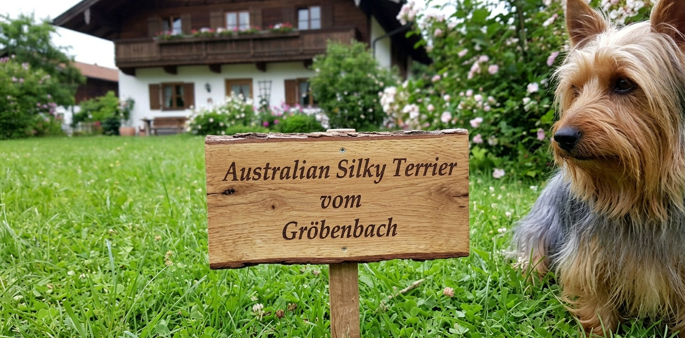 Australian Silky Terrier vom Gröbenbach Logo